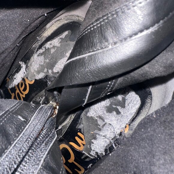 EUC Olencia Suede High Heel Boots Sam Edelman - Picture 8 of 8